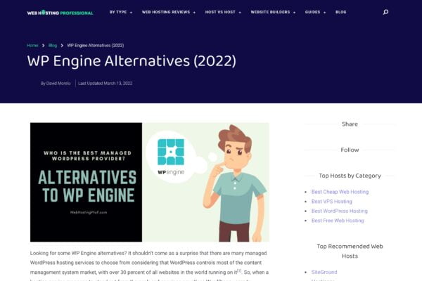 WP Engine Alternatives (2022)