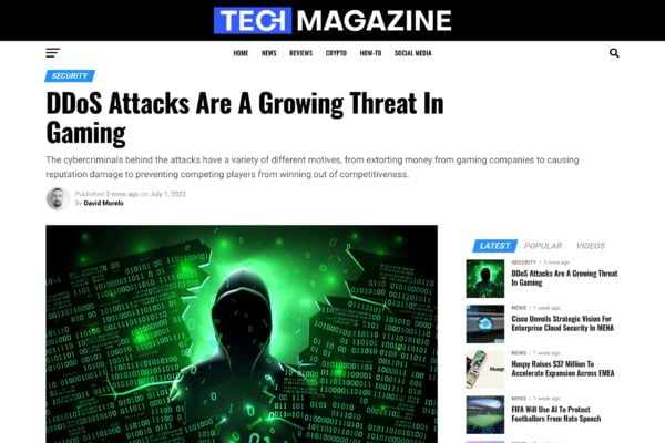 DDoS Attacks Are A Growing Threat In Gaming