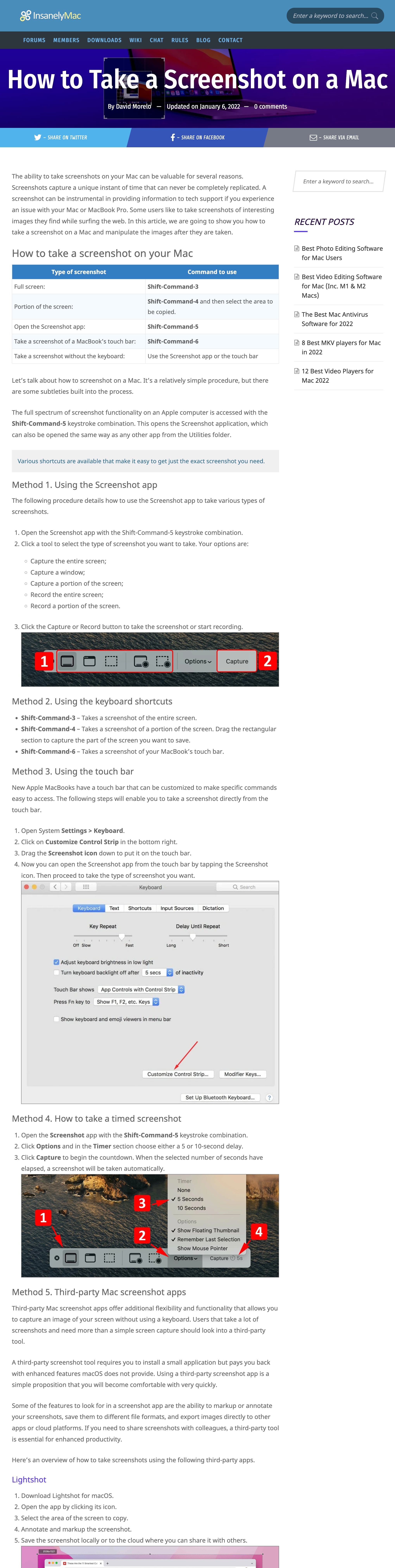 How to Take a Screenshot on a Mac
