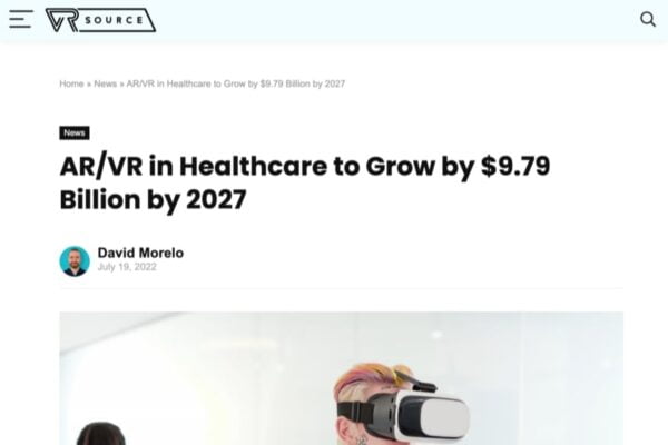 AR/VR in Healthcare to Grow by $9.79 Billion by 2027
