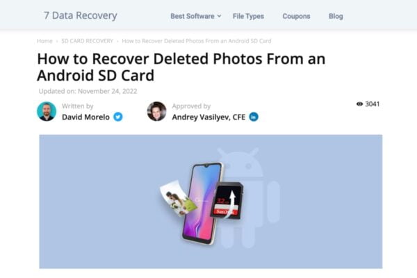 How to Recover Deleted Photos From an Android SD Card