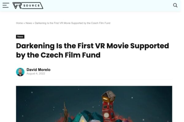 Darkening Is the First VR Movie Supported by the Czech Film Fund