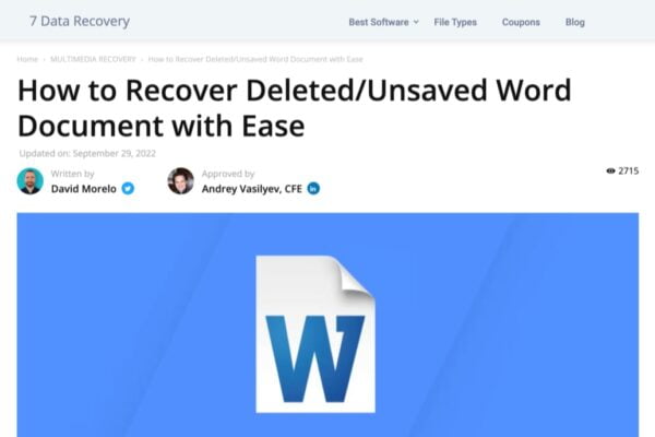 How to Recover Deleted/Unsaved Word Document with Ease