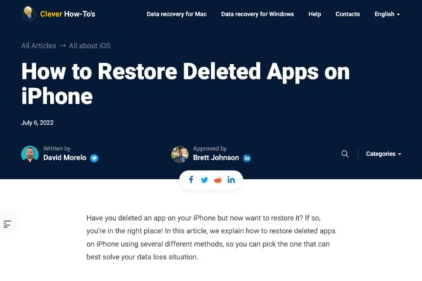How to Restore Deleted Apps on iPhone
