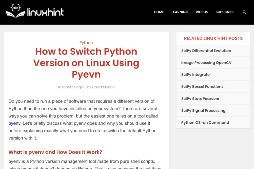 how-to-switch-python-version-on-linux-using-pyevn-david-morelo