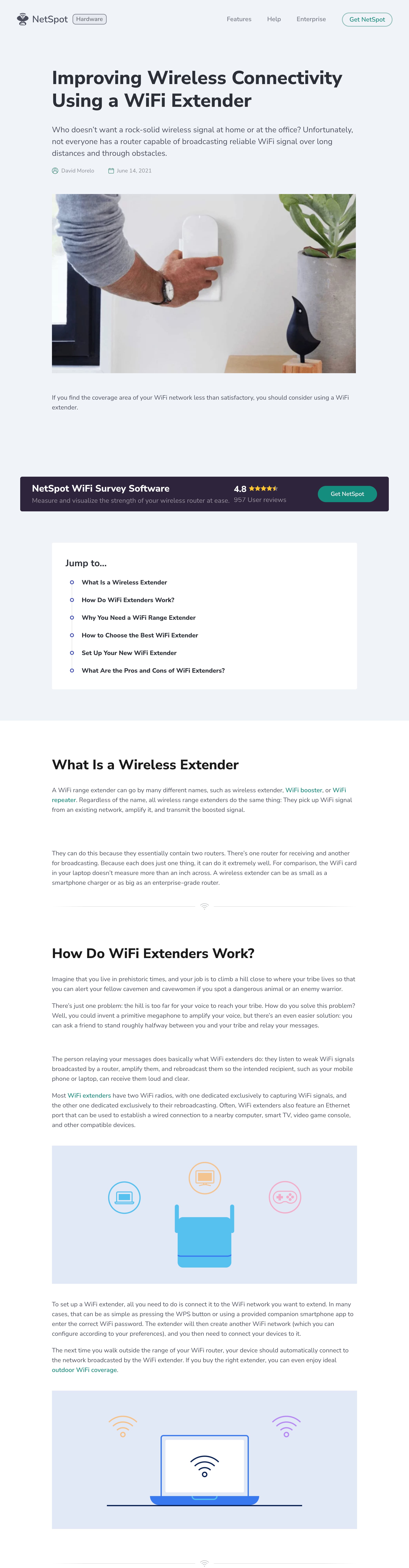Improving Wireless Connectivity Using a WiFi Extender