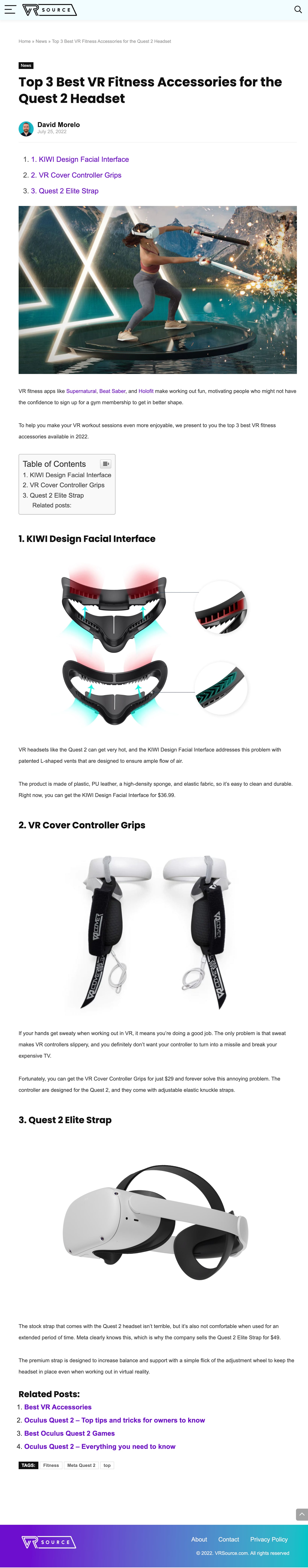 Top 3 Best VR Fitness Accessories for the Quest 2 Headset
