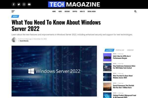 What You Need To Know About Windows Server 2022