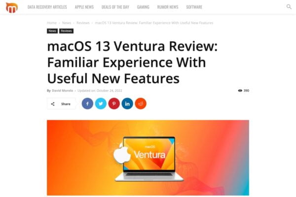 macOS 13 Ventura Review