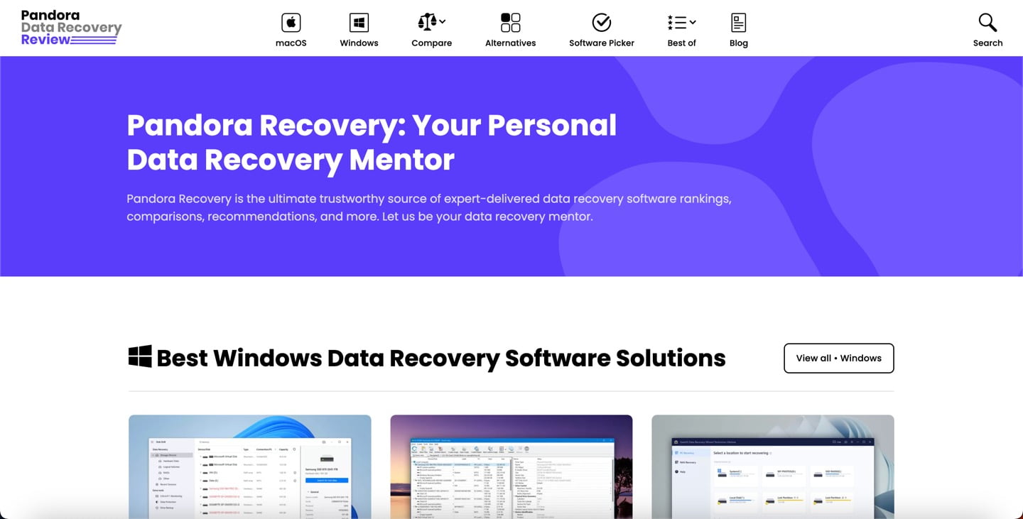 pandora data recovery